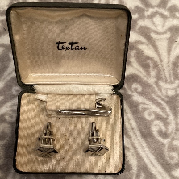 Vintage Tex tan cuff links and tie pin - Picture 5 of 5
